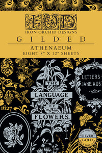 Athenaeum IOD Gilded Transfer small 8 sheets
