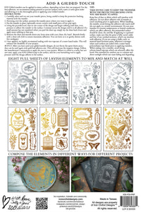 Papillon IOD Gold & Silver Foil Transfer small 8 sheets gilded