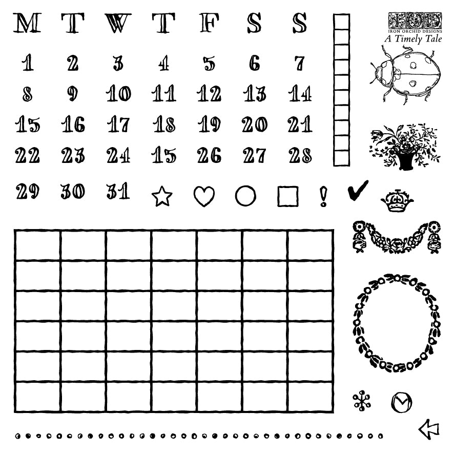 A Timely Tale IOD Mini Stamp 4 sheets