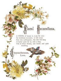 Flowers by the Poets IOD Transfer 8 sheets