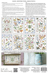 Fern Fables IOD Transfer small 8 sheets