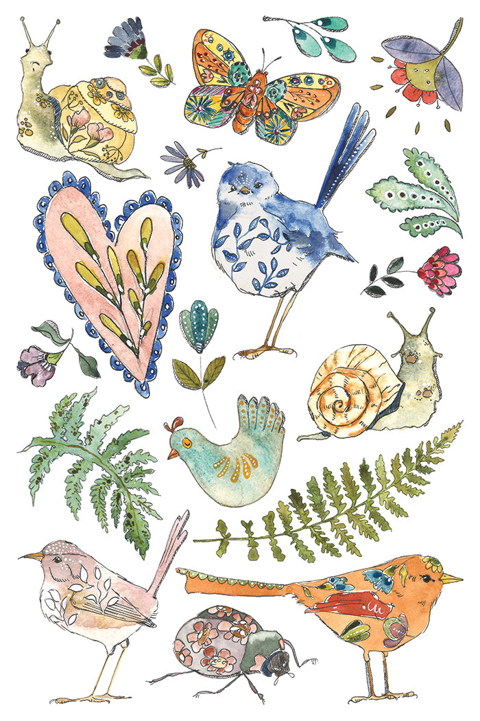 Fern Fables IOD Transfer small 8 sheets