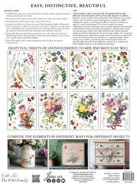 Marche des Fleurs IOD Transfer 8 sheets