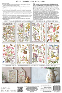 Primrose Isle IOD Transfer small 8 sheets
