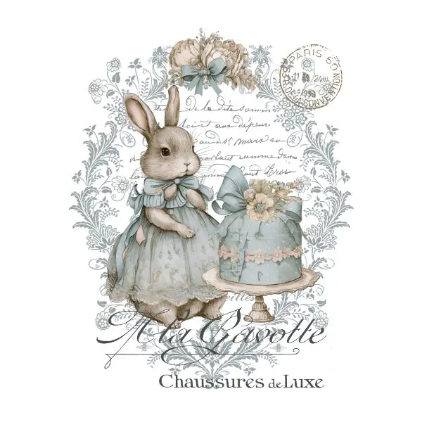 Lapin et Gateau White Cloud Transfer