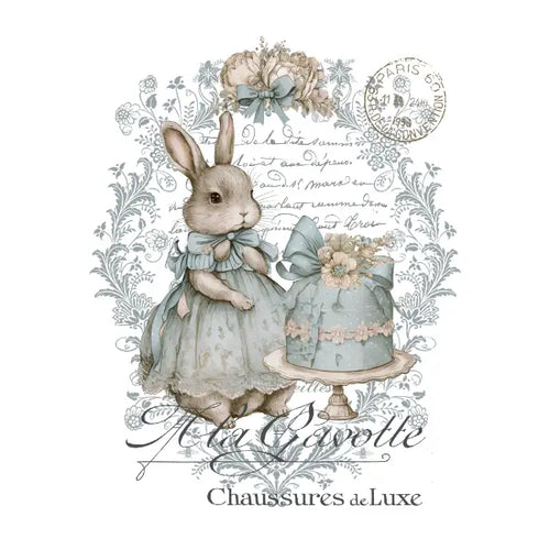 Lapin et Gateau White Cloud Transfer