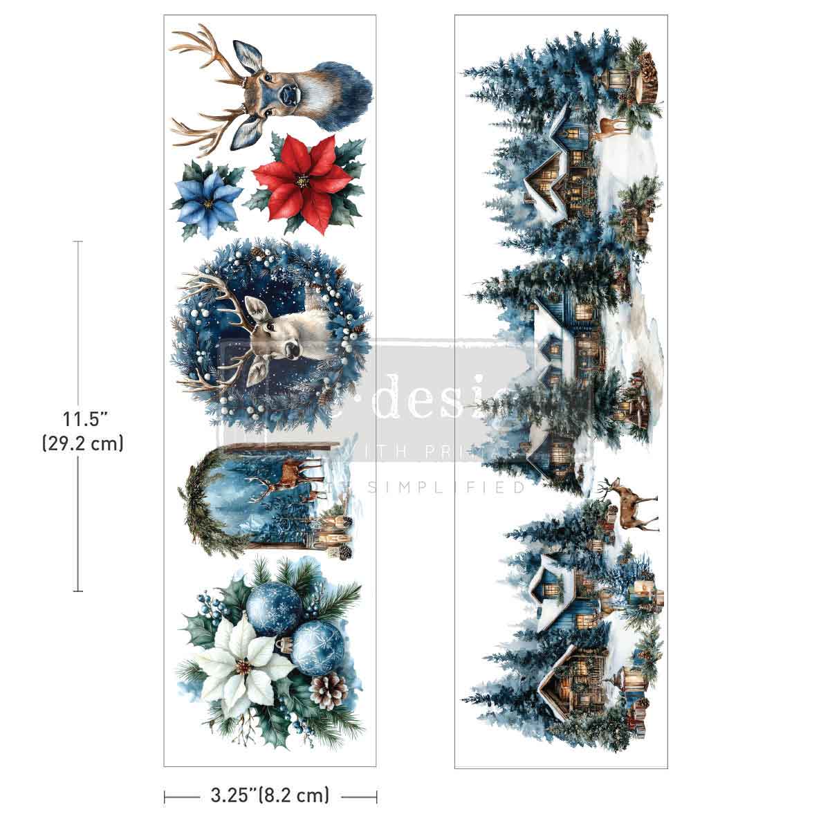 Luxe Transfer Blue Ridge Winter 2 sheets