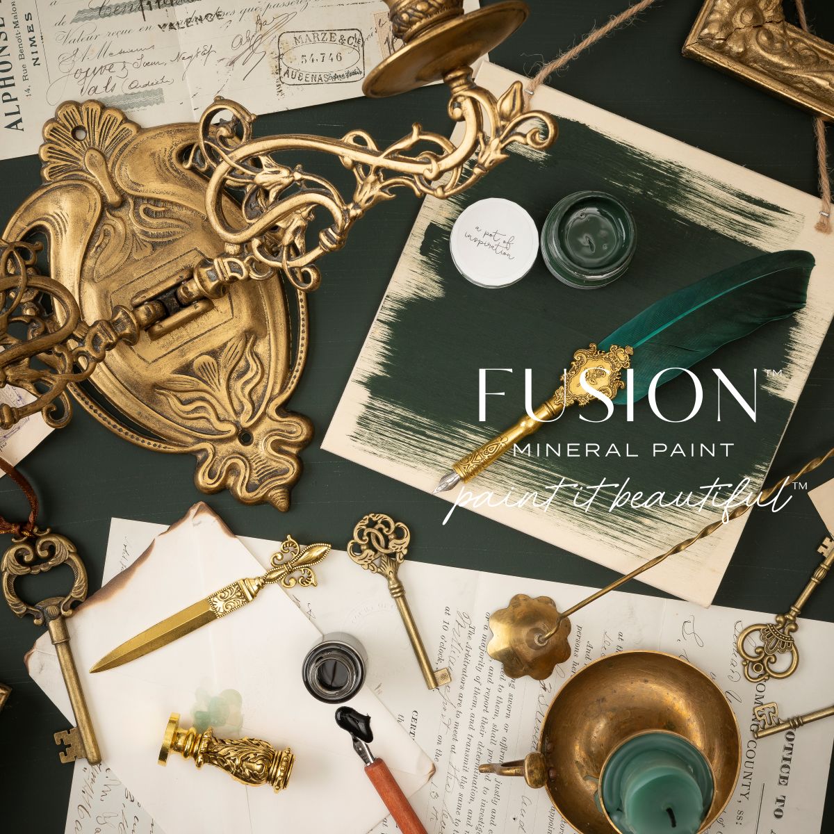 Manor Green Fusion Mineral Paint furniture paint
