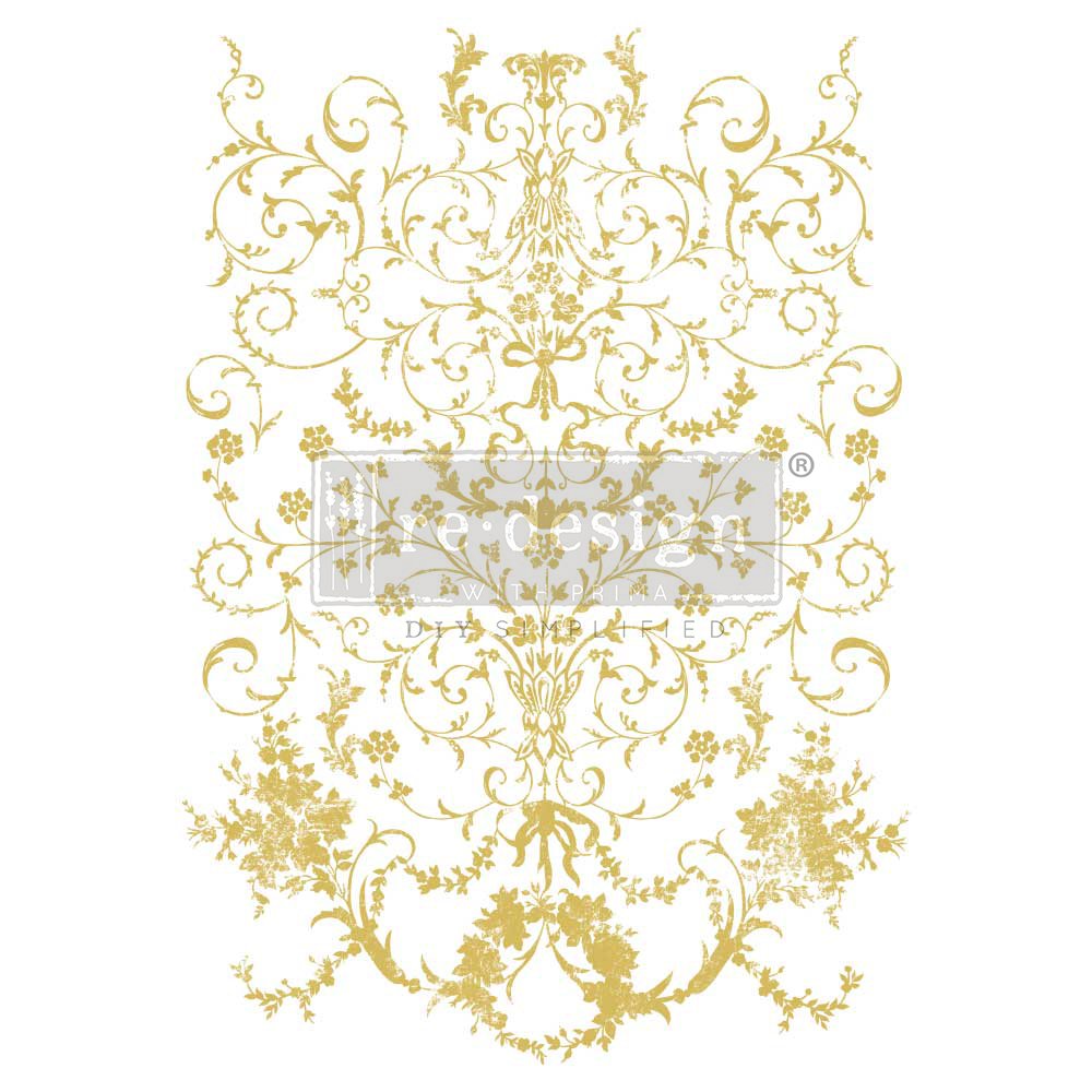 Redesign GOLD transfer Large -  Manor Swirls KACHA
