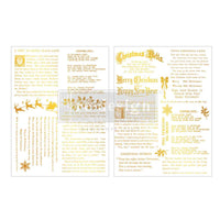 Redesign with Prima Christmas GOLD transfer Middy Golden Tidings KACHA