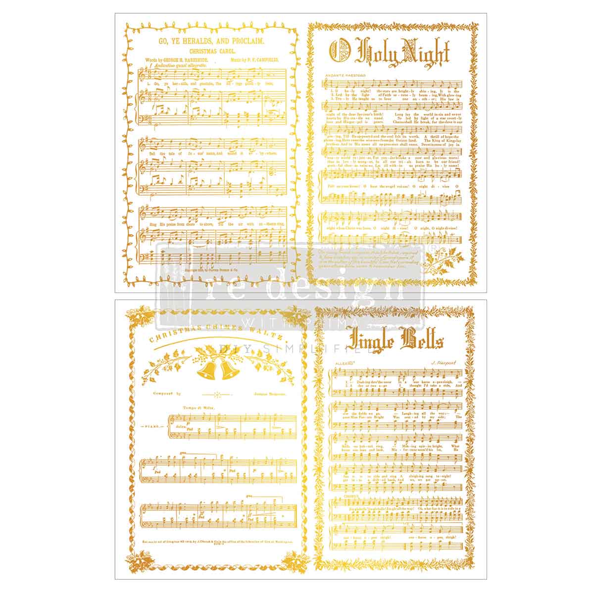 Redesign GOLD transfer Middy Yuletide Symphony KACHA