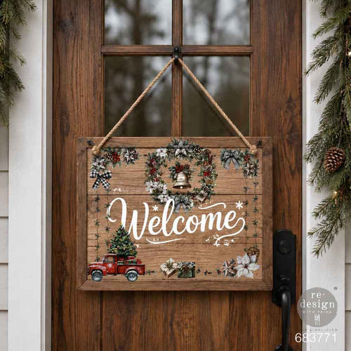 Redesign with Prima transfer middy Home for the Holidays