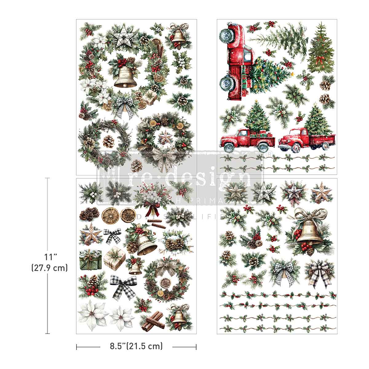 Redesign with Prima transfer middy Home for the Holidays