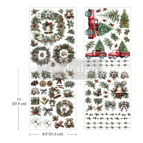 Redesign with Prima transfer middy Home for the Holidays
