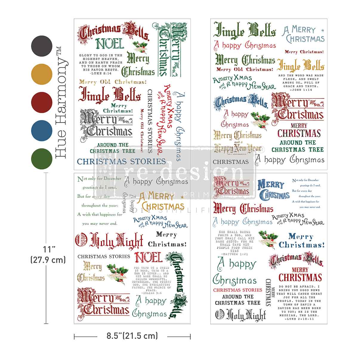 Redesign with Prima transfer middy Noel in Script