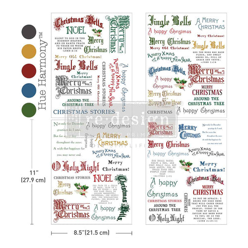 Redesign with Prima transfer middy Noel in Script