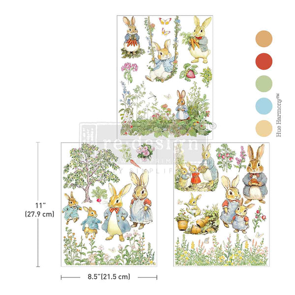 Redesign with Prima transfer middy The Cottontail Diaries peter rabbit |