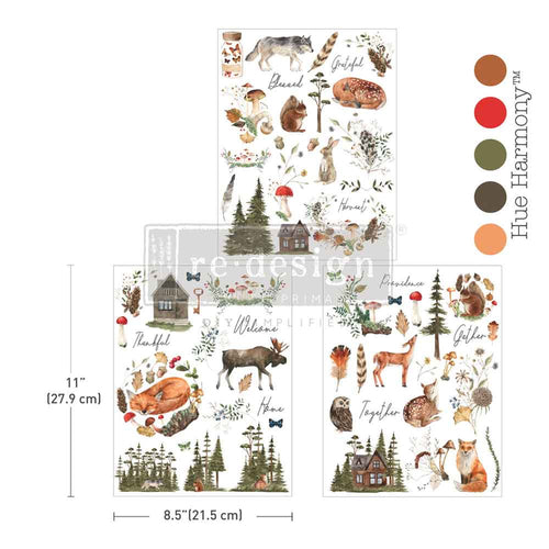 Redesign with Prima transfer middy The Forager's Retreat woodland theme