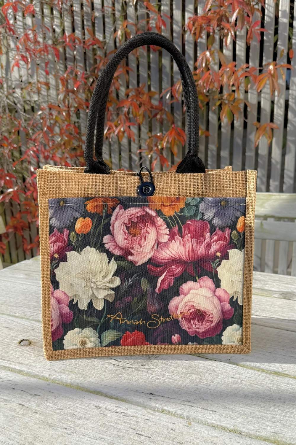 Midnight Waltz Mini Jute Bag  Annah Stretton
