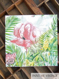 Flamingo Napkin for Decoupage