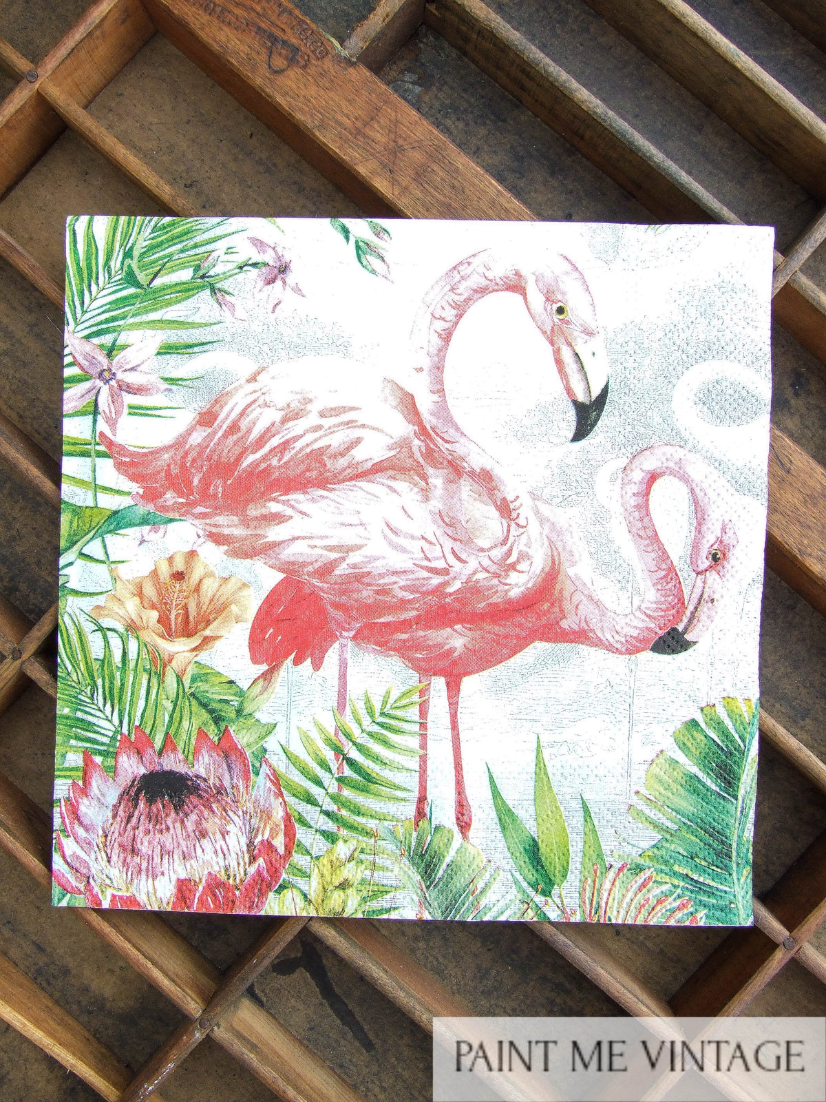 Flamingo Napkin for Decoupage