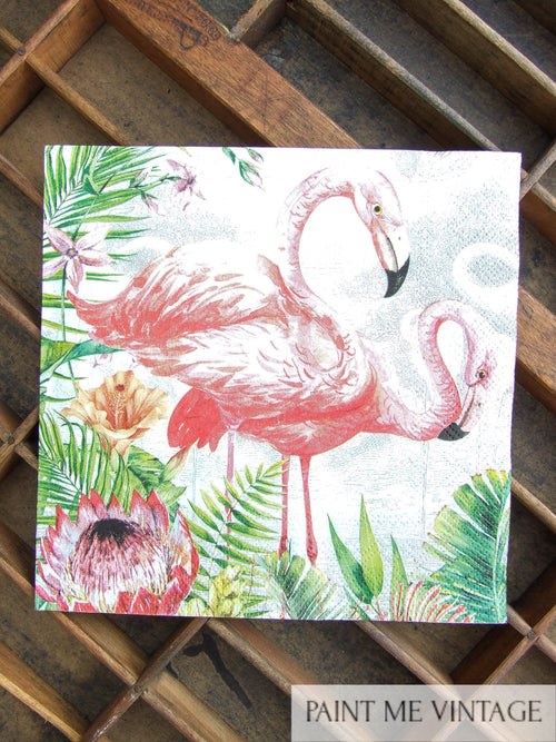 Flamingo Napkin for Decoupage