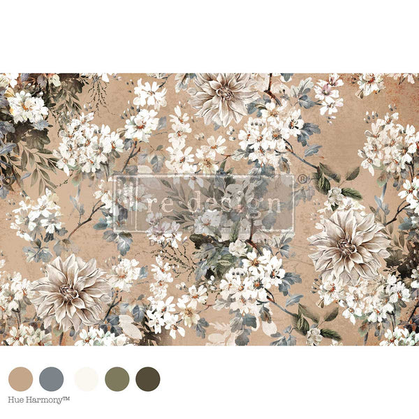 Nocturnal Herbarium Mulberry Tissue Decoupage Fiber Paper 1 sheet