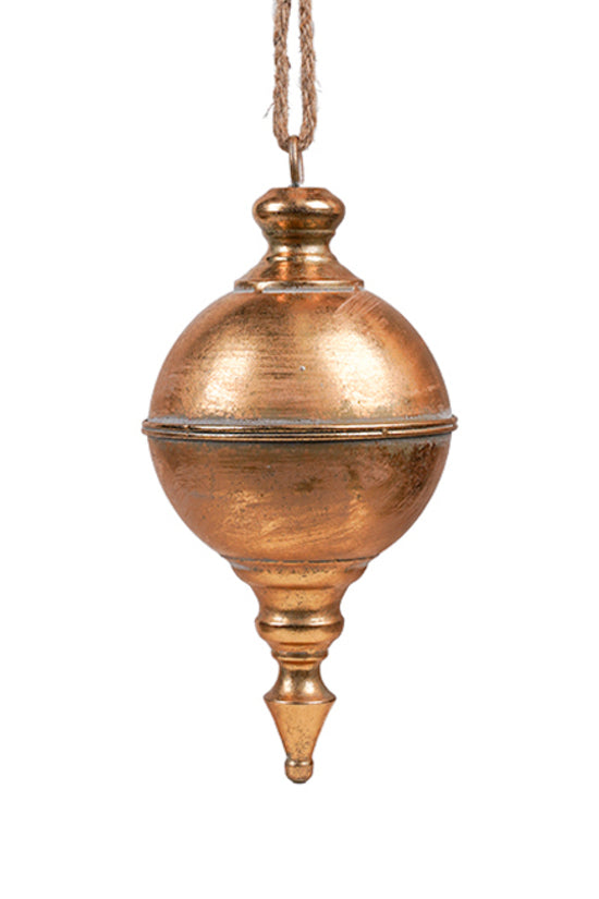 Giant oversized Rustic Gold Metal hanging Finial small