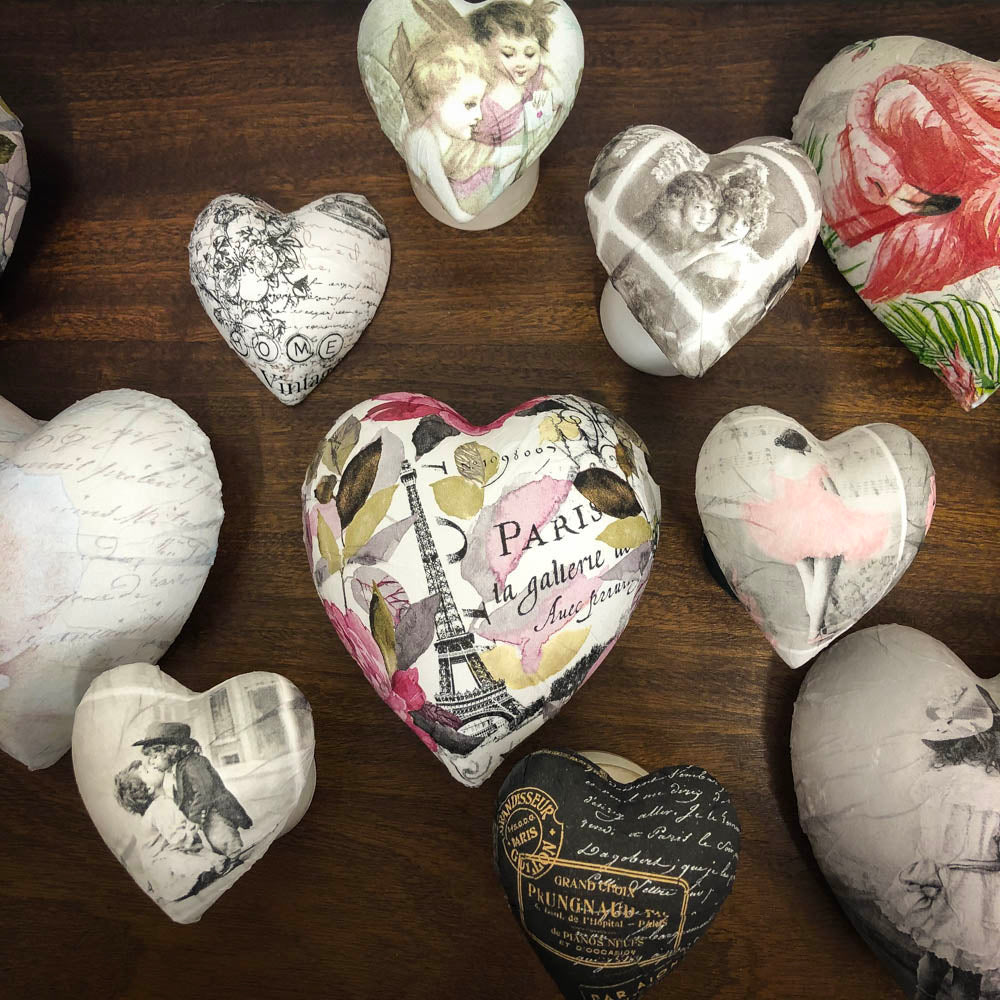 MAY 11th 2024 Decoupage Heart Workshop