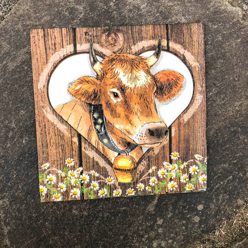 Cow Napkin for Decoupage