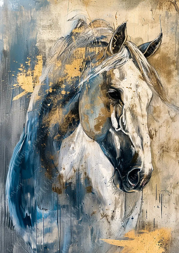 Palladium Horses Mulberry Decoupage Paper