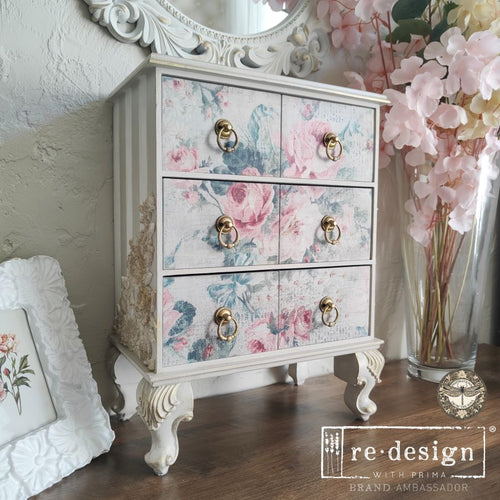 Pink Blossom Bliss Decoupage Fiber Paper 2 sheet set Double Delight