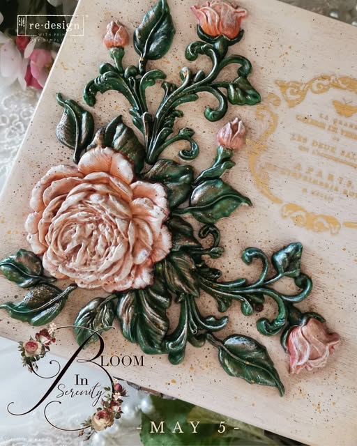 Rosewood Romance Mould by Redesign with Prima