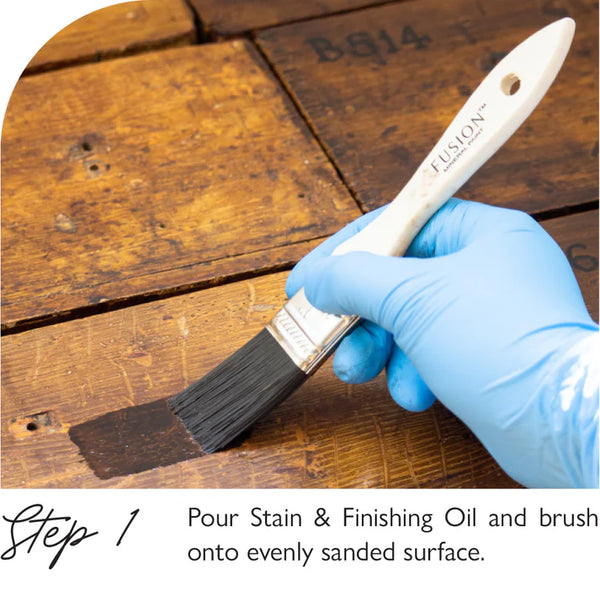 ebony stain and finishing oil by fusion