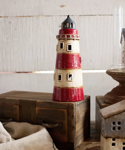 French Country Alsace Tea Light Saint Malo Lighthouse