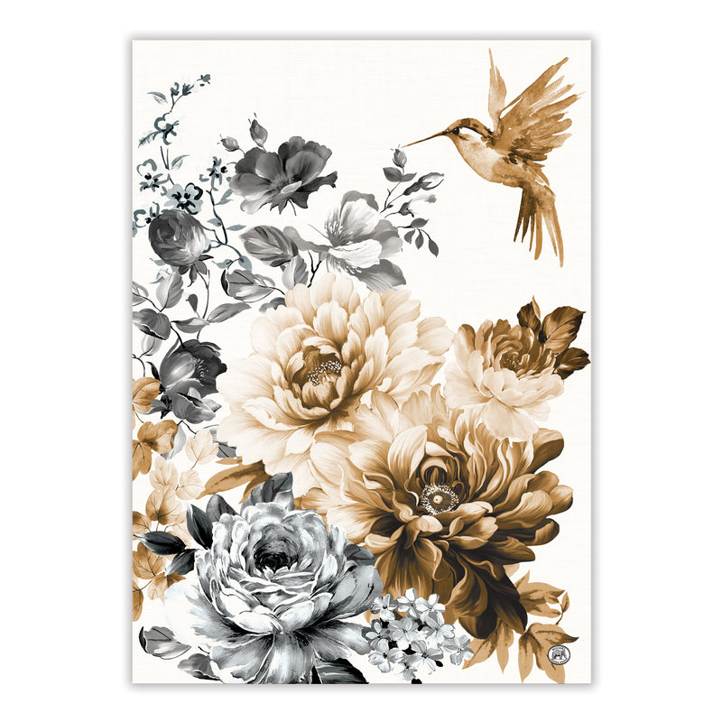 Tea towel Hummingbird Gardenia