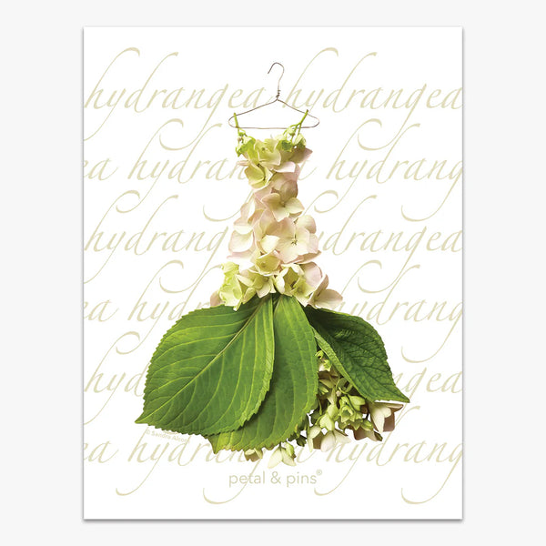Pure Linen Tea towel Cream Hydrangea