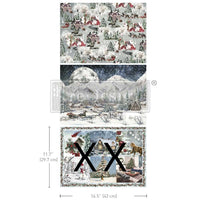 Snowfall Splendor A3 Fiber Paper TWO SHEETS ONLY