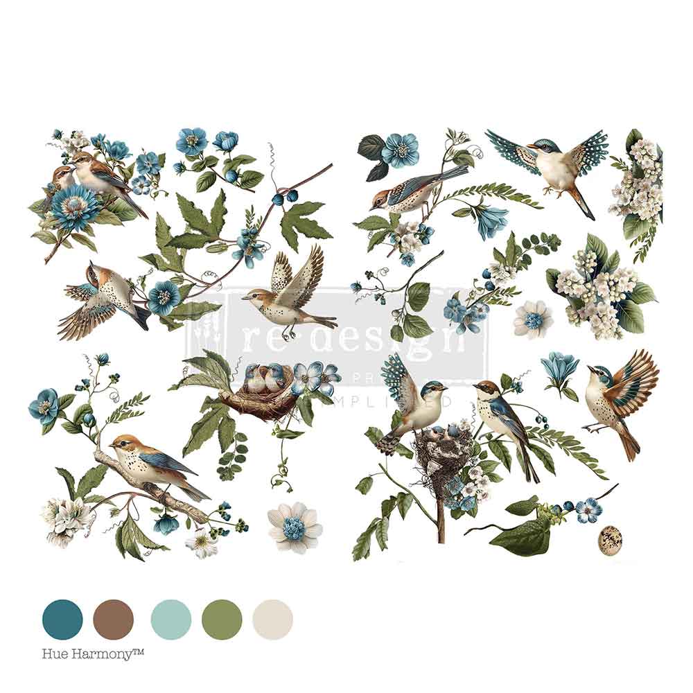 Redesign transfer Large Aviary Elegance
