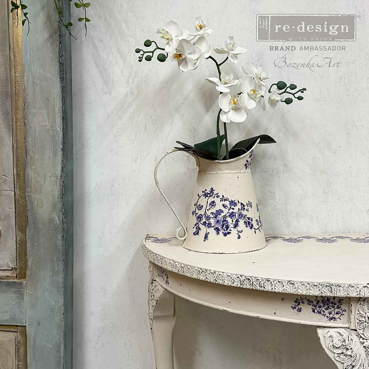 H2O transfer Azure Florals Ii 2 sheets Redesign with Prima