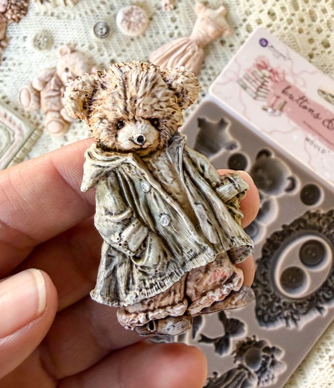 Buttons & Keepsakes Collection Mould by Redesign with Prima