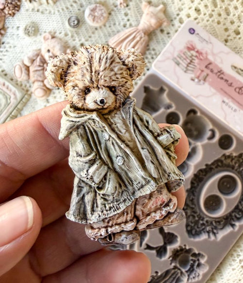 Buttons & Keepsakes Collection Mould by Redesign with Prima