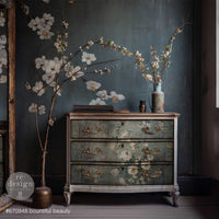 One set of large Mulberry tissue paper sheets suitable for decoupage particularly on flat surfaces