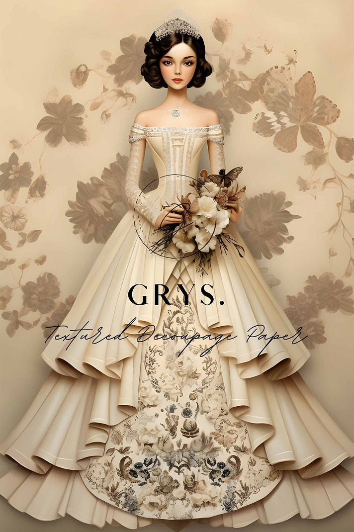 Bridal Paper for Decoupage A3 nz