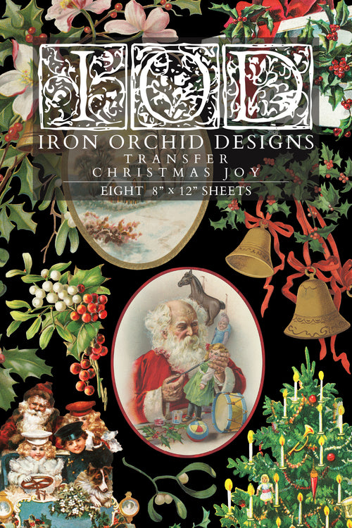 Christmas Joy IOD Transfer 8 sheets