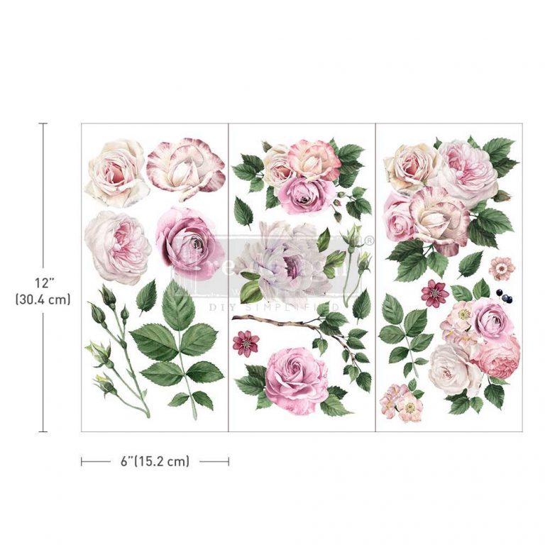 Redesign by Prima transfer small - Delicate Roses