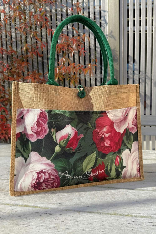 Garden Amour Jute Bag  by Annah Stretton