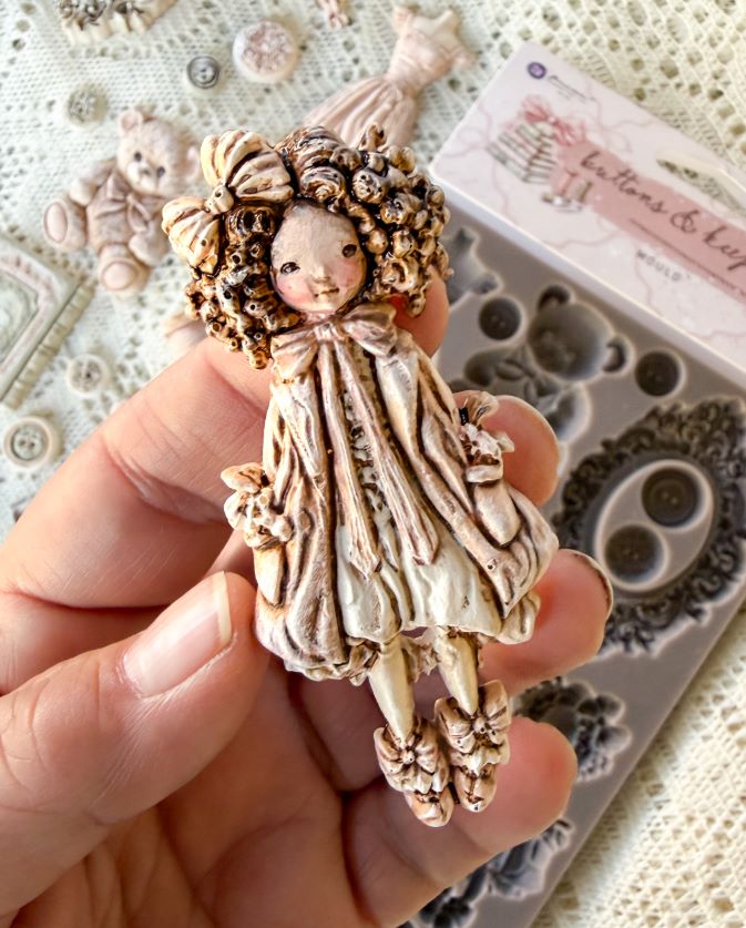 Buttons & Keepsakes Collection Mould by Redesign with Prima