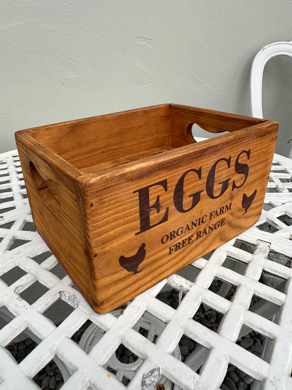 Egg & Chicken Natural 6pce wooden Tray