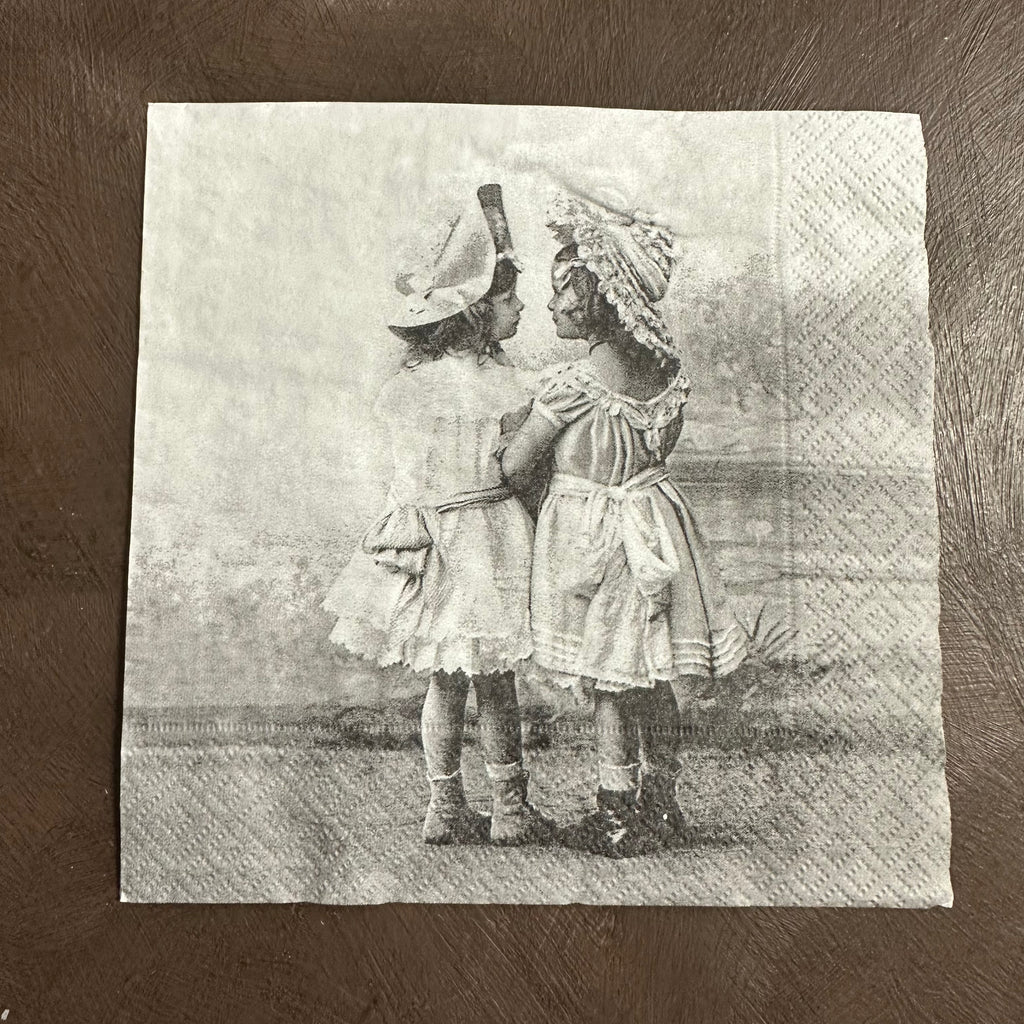 Two Girls Napkin for Decoupage 